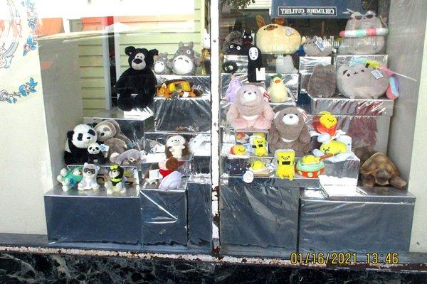 Toys Displayed in Window