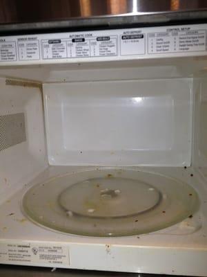 Here's the untouched microwave