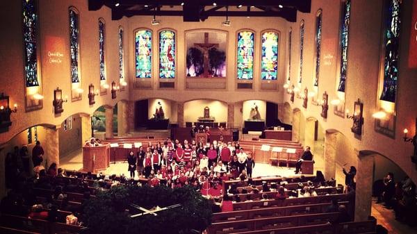 School choir at Queen of All Saints Church