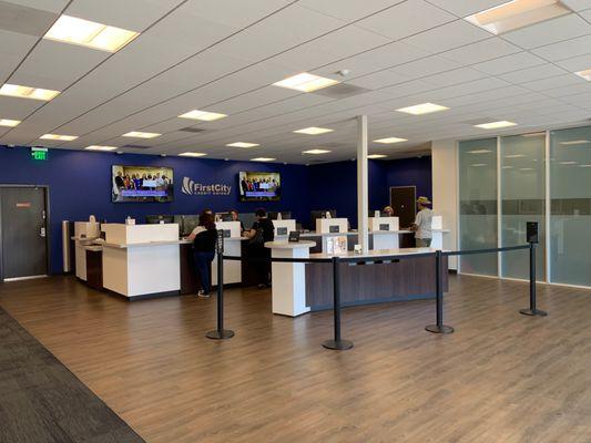 Interior of the Antelope Valley Branch of First City Credit Union