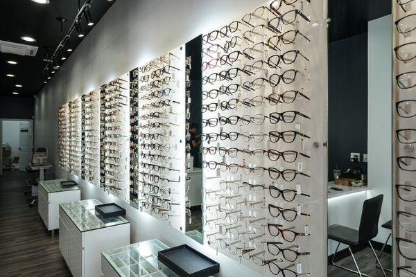 large selection of designer eyewear