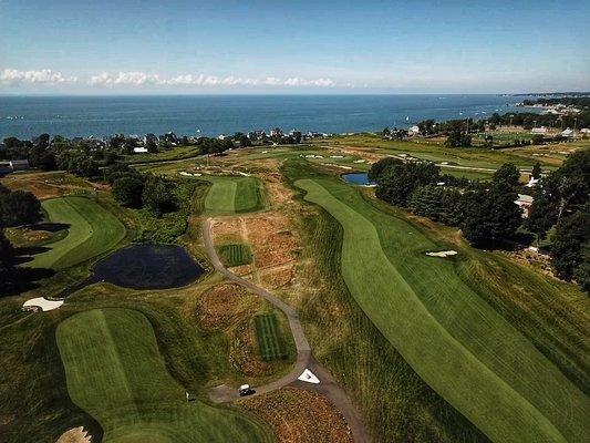 Spacious views of the water are present throughout the course.