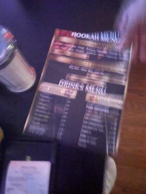 Trying to take a pic of the menu