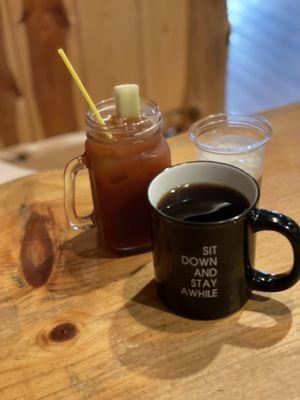 Bloody Mary and a fun mug of coffee