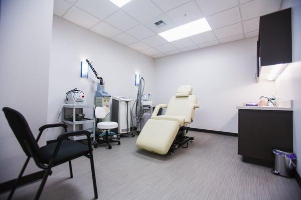 Laser treatment room