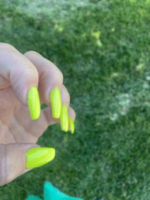 Would you pay $60 for these acrylic nails? Flat nails