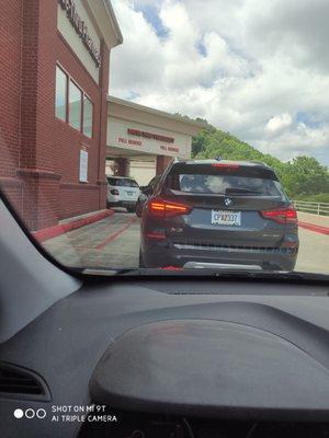 30 minutes in line already at the drive through. Covid appointment