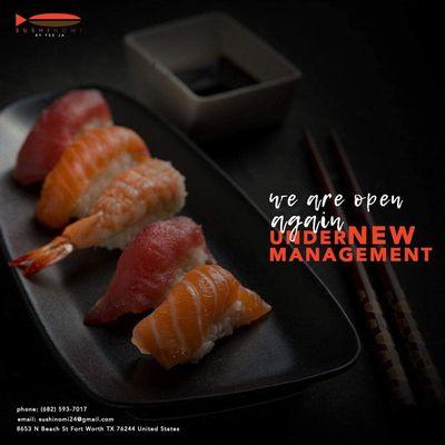 Sushi Nomi is under new management. Sushinomitx.com