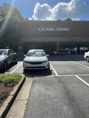 Exterior of the restaurant