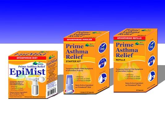 Prime Asthma Family of Products. New Epimist coming soon.