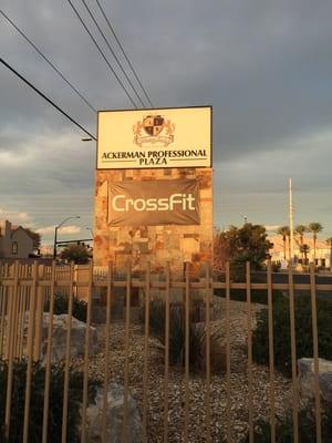 Entrance sign