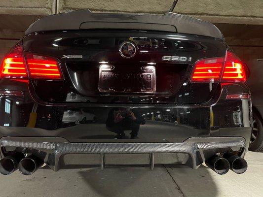 BMW Exhaust and Rear Diffuser