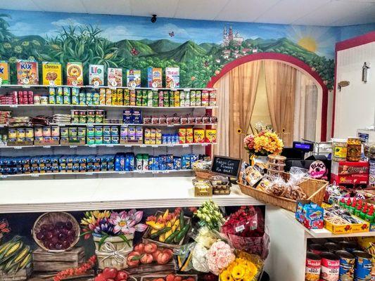 Beautiful, clean display of our dry goods and cereals. We also sell many authentic Hispanic delicacies and candie's!