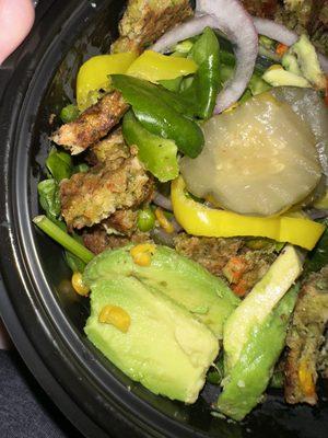 Salad... gross! Hard avocado. Overcooked patties. Pickles were not right.