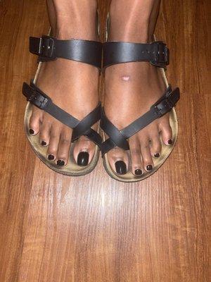 Gel pedicure - $45