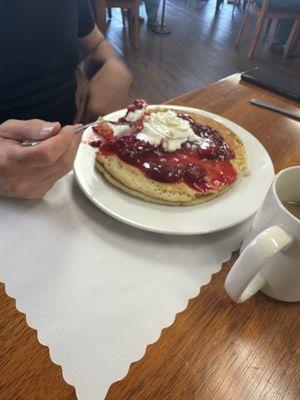 Strawberry pancakes