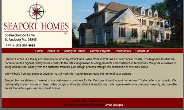 Seaport Homes Website Designed and managed by Jmac Designs