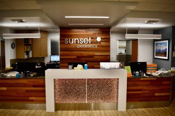 Sunset Pediatrics Front Desk!