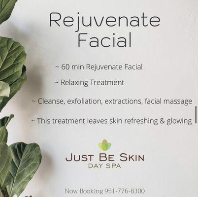 Our Rejuvenate Facial