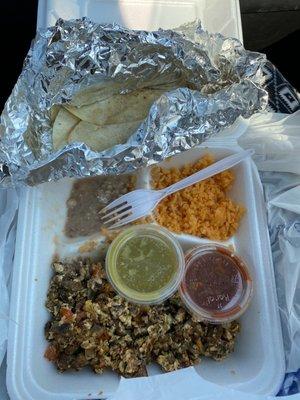 Machaca Plate $9.90