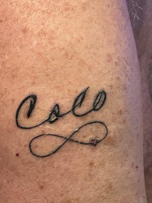 It is my wife's handwriting.  She passed in April.  I told her in High School I would love her forever and eternally.  55 years