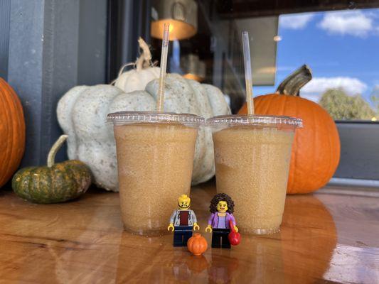 Tasty apple cider slushies!