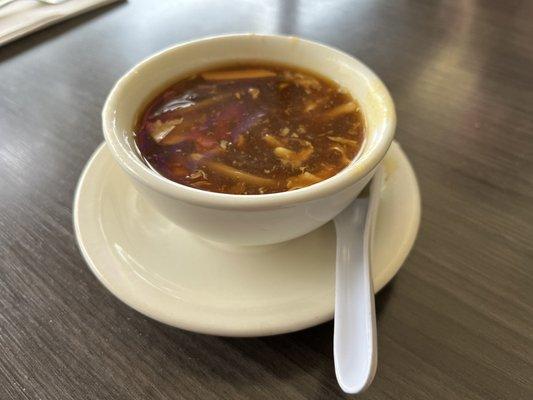 Hot sour soup with lunch special