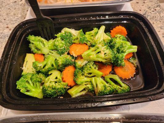 For $12 and only broccoli, they could have at least filled the container.