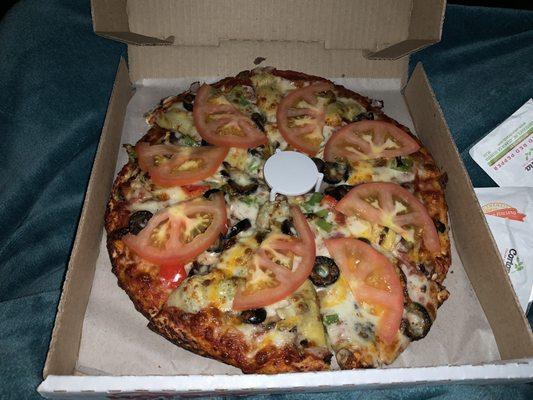 Small Vegetarian pizza