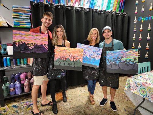 Joshua tree paint night