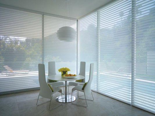 Silhouette Sheer Shades create the perfect ambiance in a room