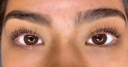 Brow tint and Lash lift