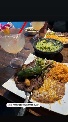 Carne Asada and Cadillac margarita!