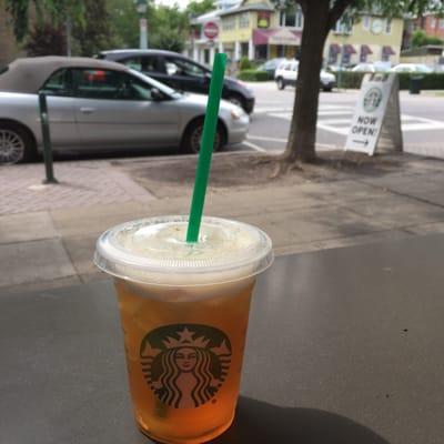 Forget the pink drink. Mango black tea w/o lemonade all the way