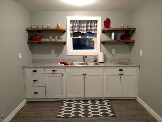 Renovated kitchen in Oswego Apartments on 5th ave