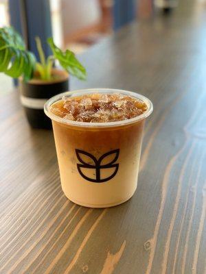 Cold brew coffee milk tea