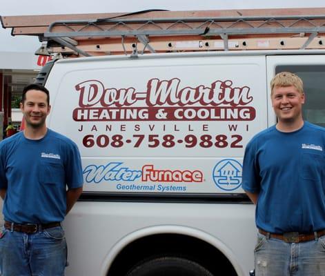 Sam & Donny, of Don-Martin Heating, Cooling &Geothermal Team.