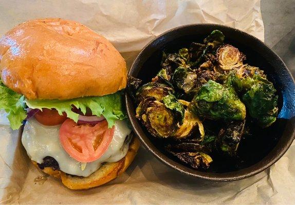 Garage Burger + Brussels Sprouts