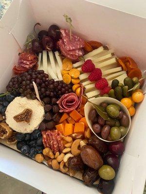 Small charcuterie box! Was plenty for 2 people and can easily be enjoyed by 4