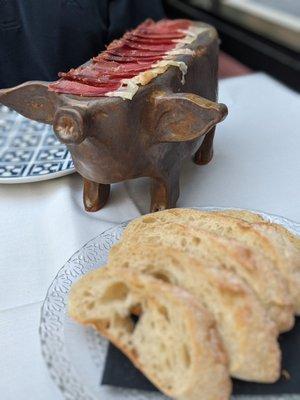 Jamon iberico! Paired with yummy bread