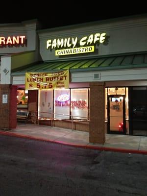 Front of Family Cafe Chinese Food