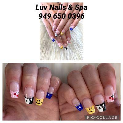 Fullset gel w designs