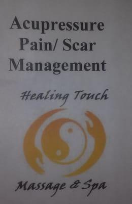 We offer pain management to those with chronic pain. As well as scar removal therapy through acupressure