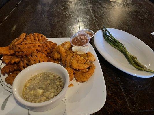 Shrimp and sweet potatoes