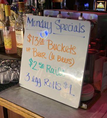 Daily specials