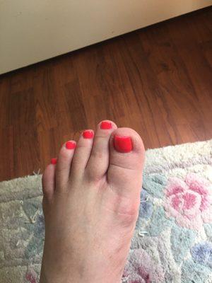 Had my pedicure from Jen and she did a wonderful job definitely would request her again.