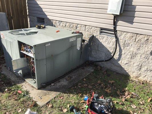 10seer heat pump that we replaced with a higher efficient 15 seer American Standard.