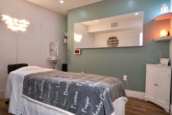 Our Zen room where you can receive the best All Natural Facials.