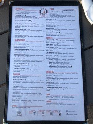 Firehouse Grill Food menu