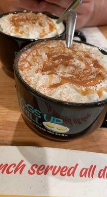 Caramel cinnamon smile coffee